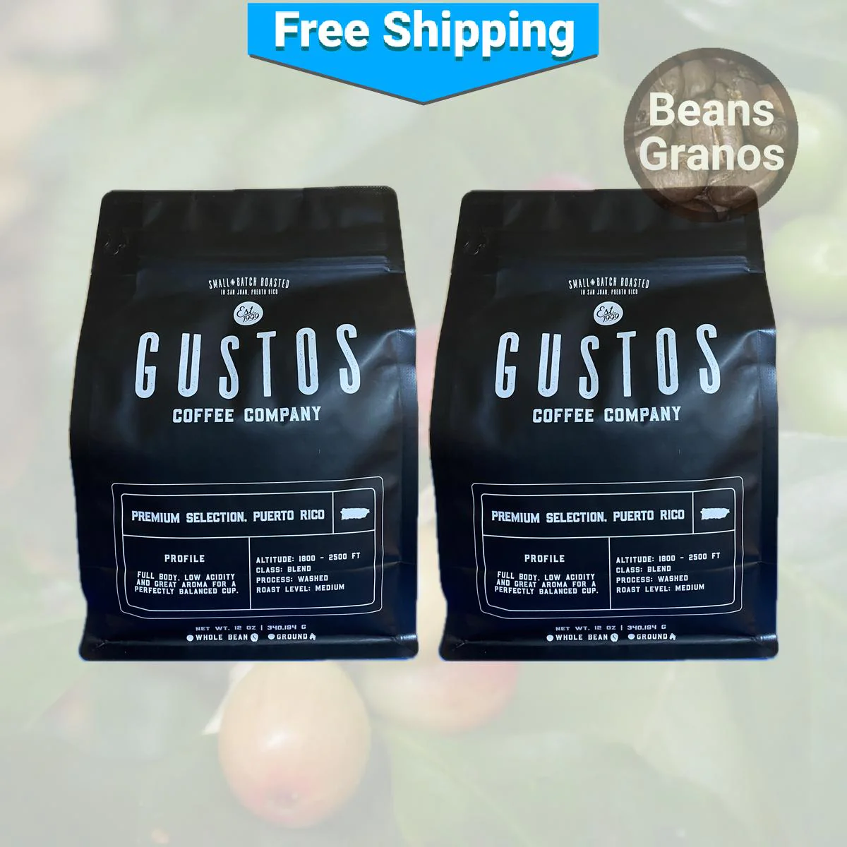 Café Gustos Coffee Beans - Image 2