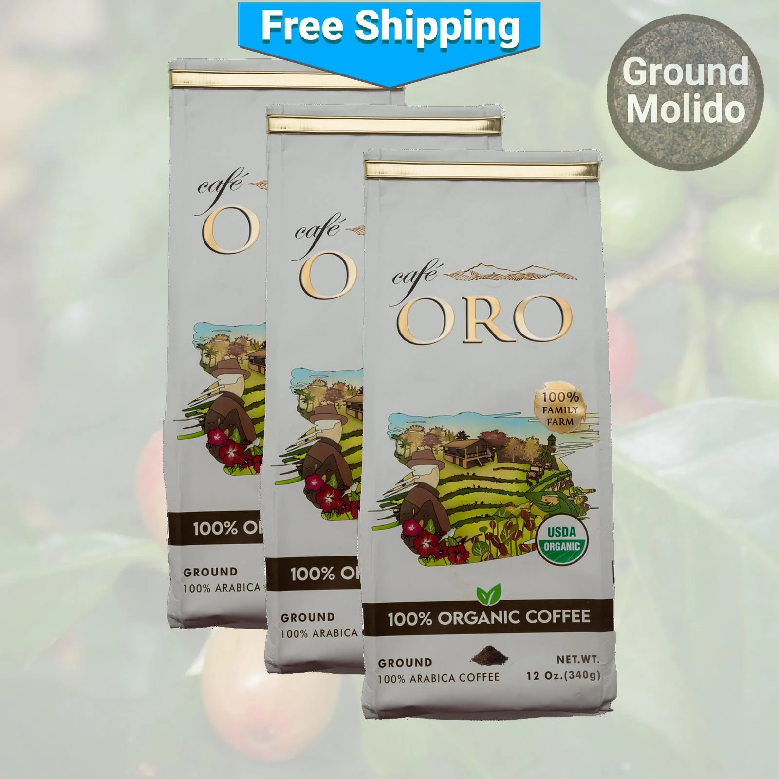 Café Oro Organic Ground Coffee - Image 3