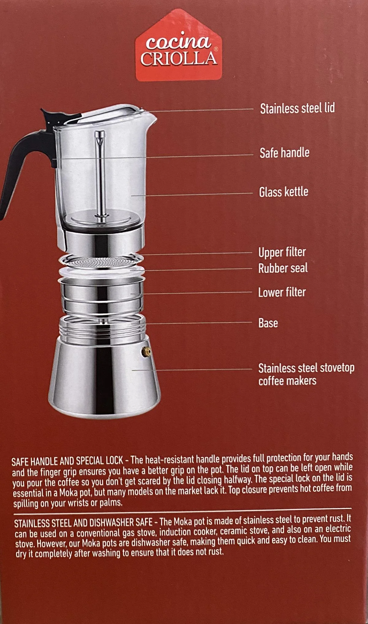 Puerto Rican Coffee Sampler With Stainless Steel and Glass Moka Pot - Image 3