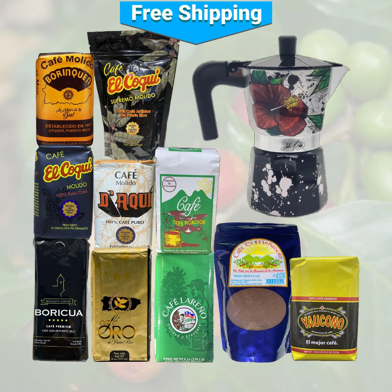 Puerto Rican Coffee Sampler: Sharing is Caring Combo - Image 19